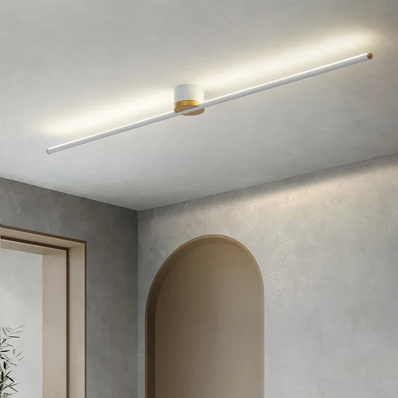 Afralia™ LED Strip Ceiling Light: Sleek Modern Design for Home Lighting Ambiance