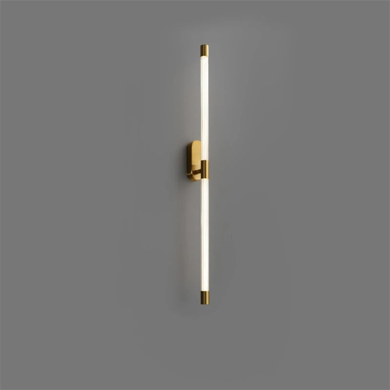 Afralia™ Gold Geometric Lines Wall Lamps for Modern Luxury Home Decor