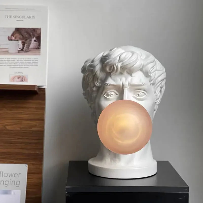 Afralia™ David Sculpture Table Lamp Modern Lighting Fixture for Home Decoration