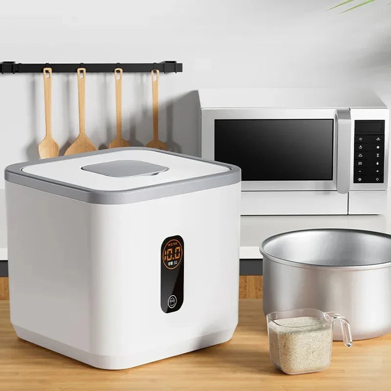 Afralia™ Rice Dispenser: Sealed Grain Storage Container for Kitchen Organization