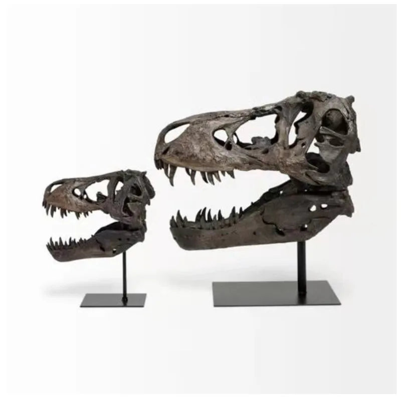 Afralia™ T rex Skull Model Dinosaur Ornament Figurine for Home & Office Decor