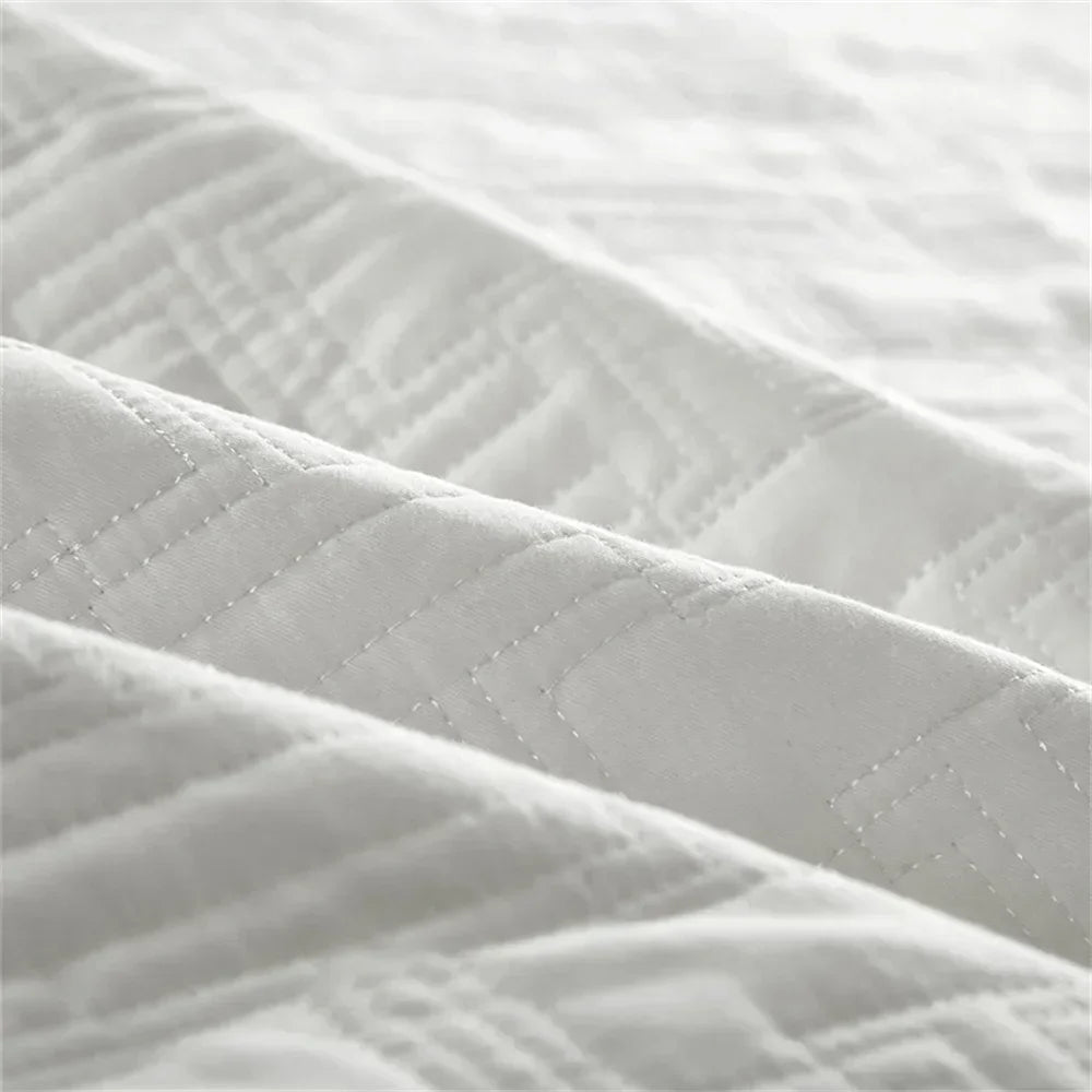 Afralia™ Cotton Coverlet Bedspread Set with Thick Quilting for Luxurious Bedding