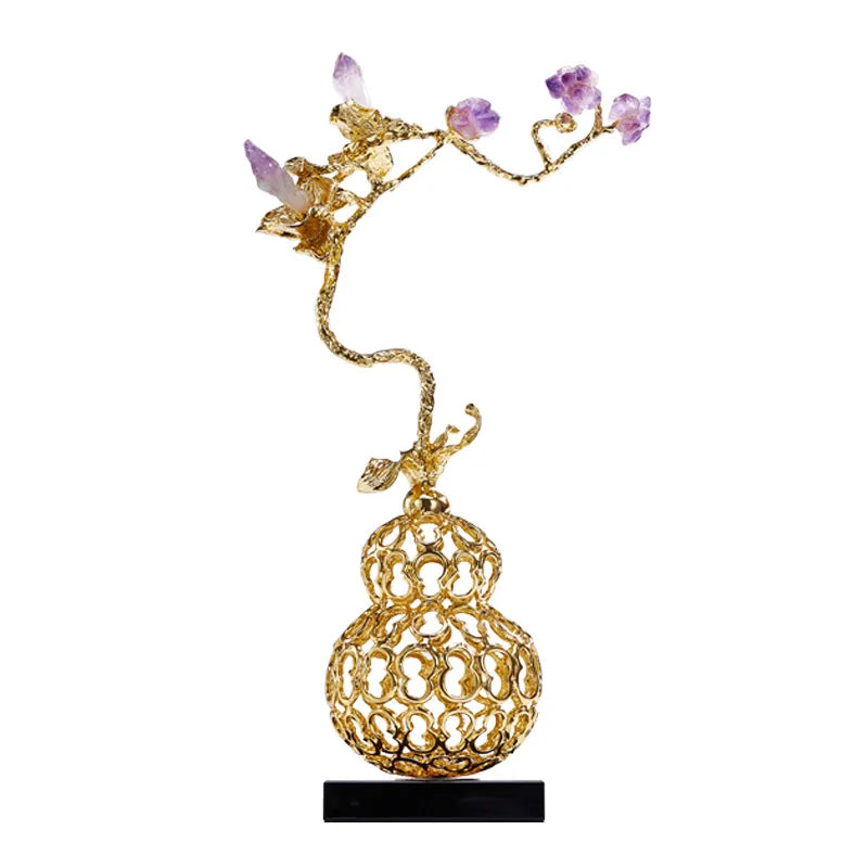 Afralia™ Modern Light Luxury Gourd Home Decoration TV Wine Cabinet Décor