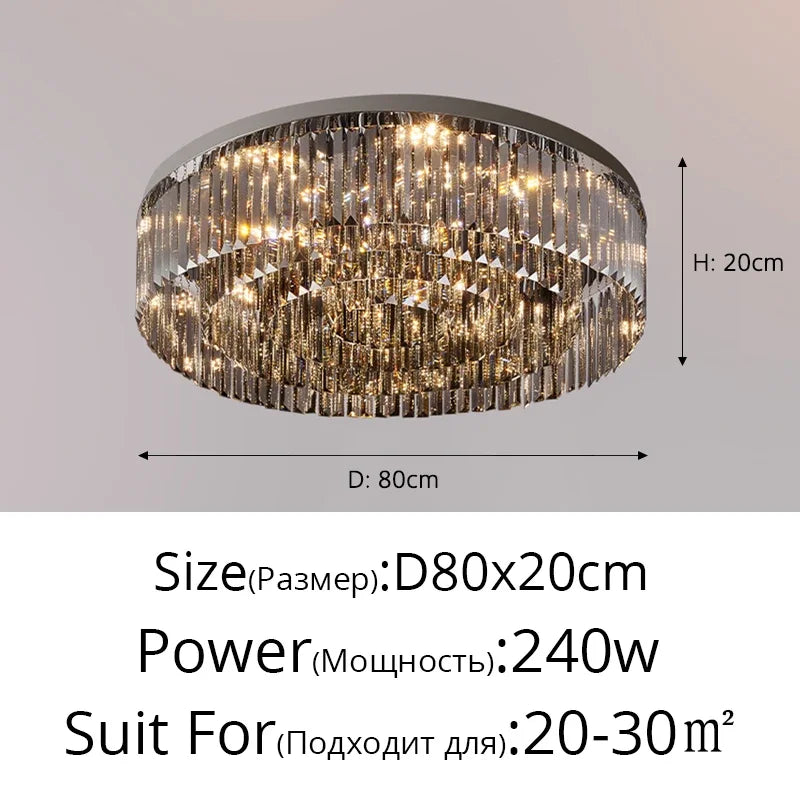Afralia™ Crystal Chandelier: Luxury Nordic Ceiling Light for Home Interior Decoration