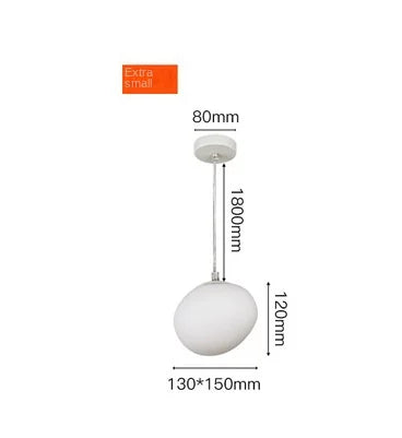 Afralia™ Glass Ball LED Pendant Light for Modern Living Room Décor