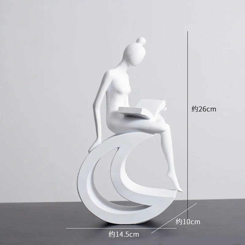 Abstract Figures Sculpture Modern Minimalism Decor Room Crafts Afralia™ Aesthetics