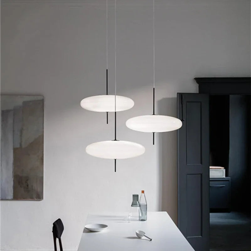 Afralia™ UFO Acrylic Pendant Light 2065 LED Kitchen Dining Room Industrial Lamp