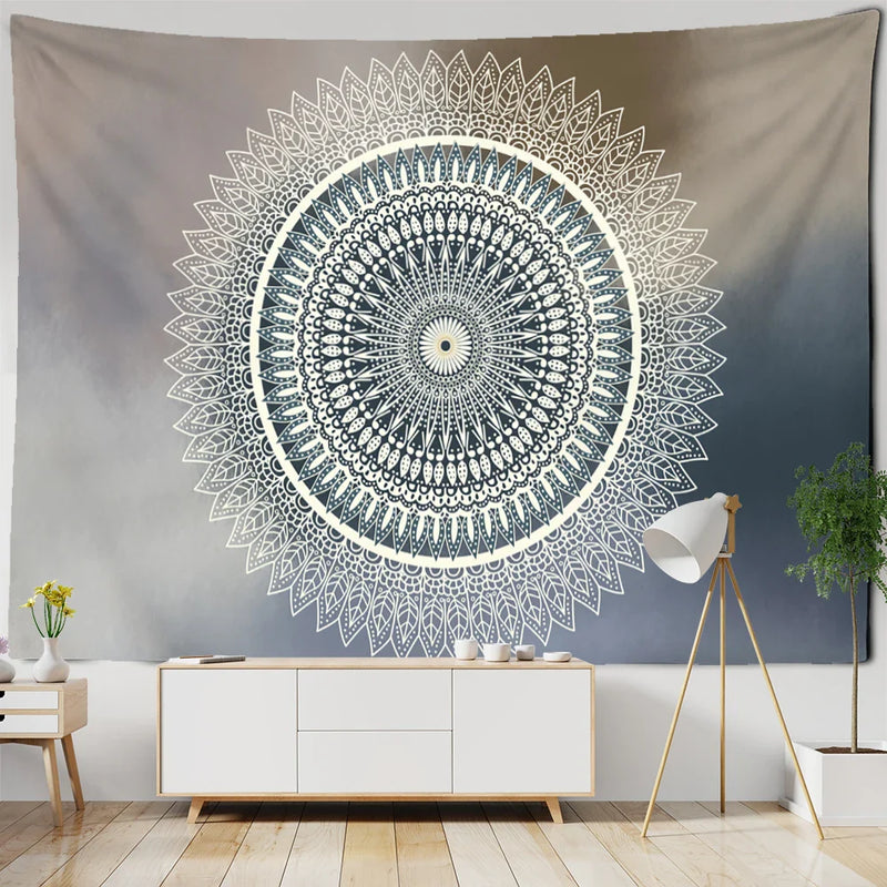 Afralia™ Mystic Witchcraft Boho Mandala Tapestry Wall Hanging Hippie Art Home Decor