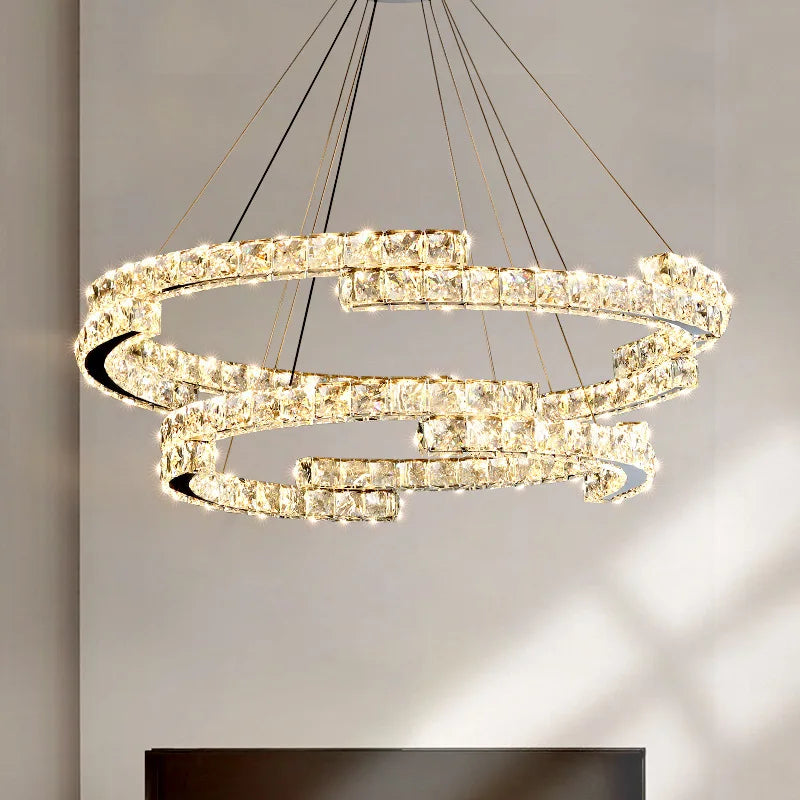 Afralia™ Crystal Chandelier: Modern Luxury Living Room Lamps for Bedroom and Dining Room