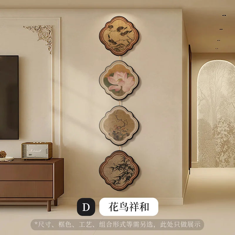 Afralia™ Chinese Painting Porch Door Hanging Mural for Advanced Corridor Decor
