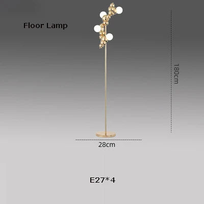 Afralia™ Silver Gold Molecule Stainless Steel LED Chandelier - 2022 Trend