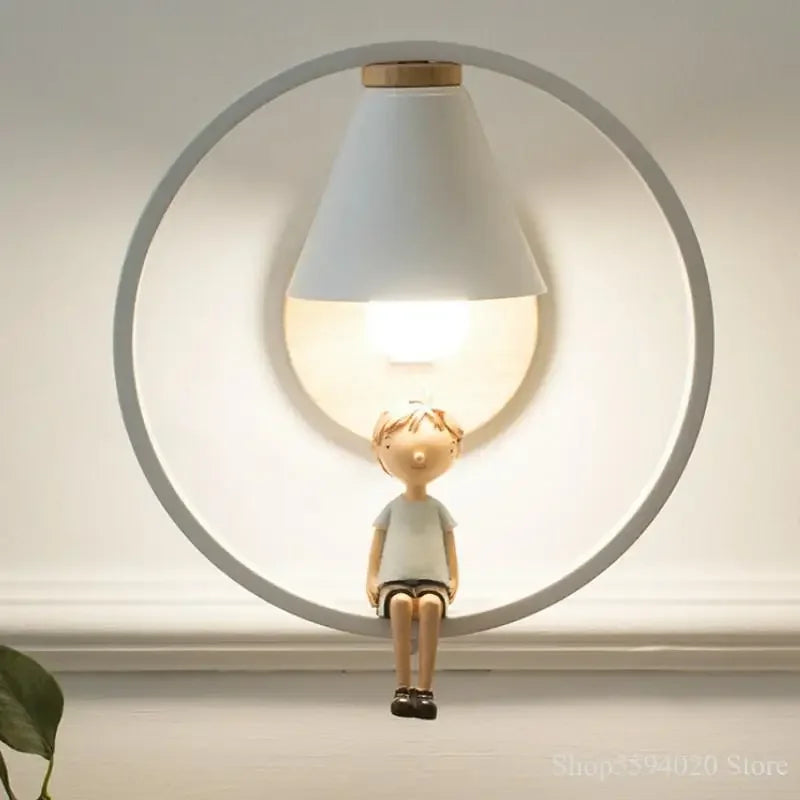 Afralia™ Birdie Wall Lamp: Modern Nordic Wood Bedroom Light