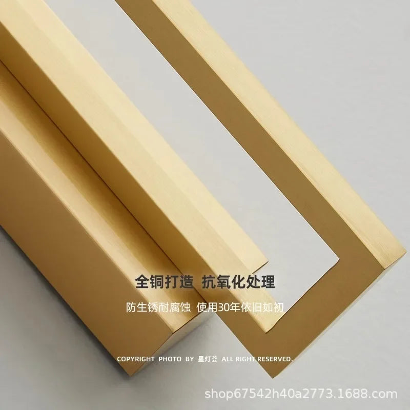 Afralia™ Brass Wall Light Sconce, Dimmable & Modern for Foyer, Bedroom, Restaurant & Aisle