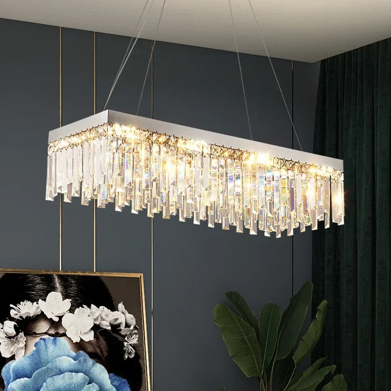 Afralia™ Modern Crystal Ceiling Chandelier - Stylish Round Art Lighting Fixture for Luxe Living Room
