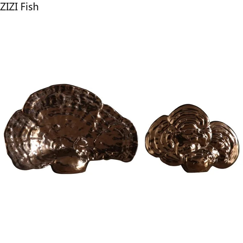 Afralia™ Ganoderma Lucidum Sculpture Desk Ornament, Modern Room Decor & Crafts