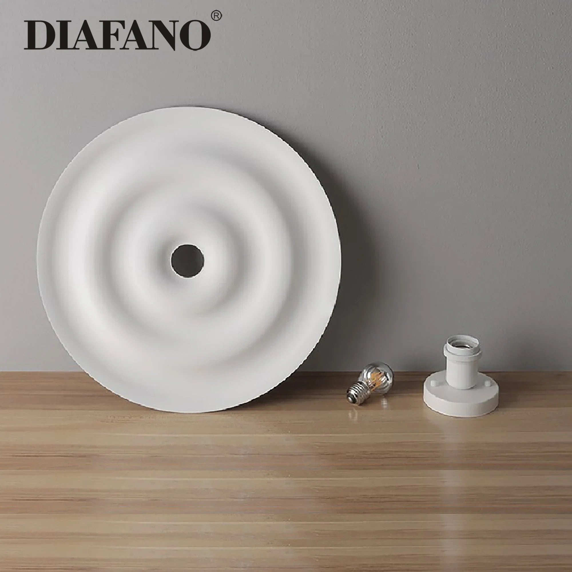 Afralia™ Round Water Ripple Wall Sconce for Bedroom, Living Room, or Cafe