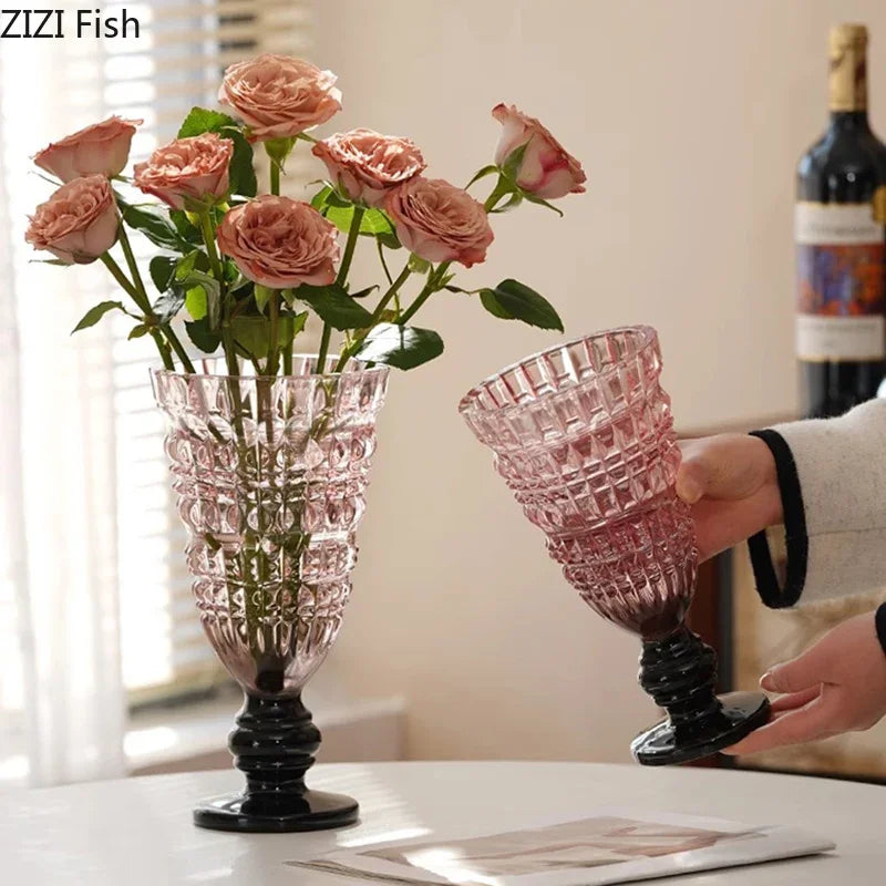 Afralia™ Glass Vase for Hydroponics Plant Pot Room Decor & Flower Arrangement