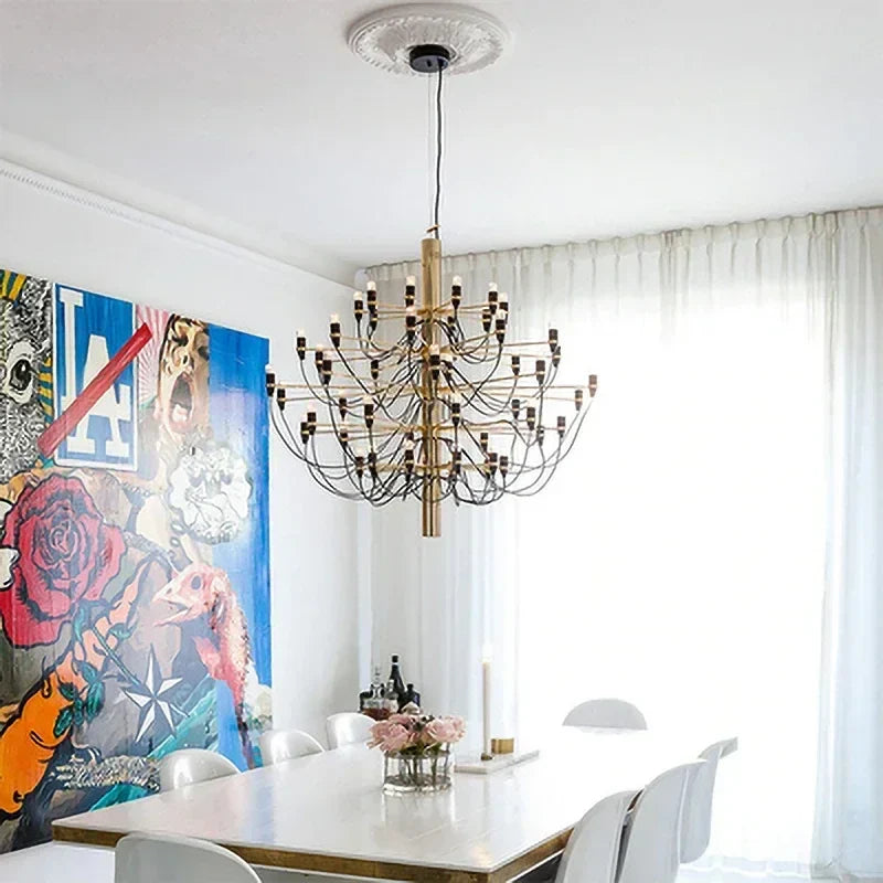 Afralia™ Nordic Luxury Gold Chrome Ceiling Chandelier for Living Room, Bedroom, Kitchen & Hotel