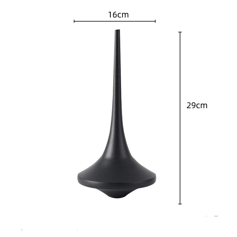 Afralia™ Metal Geometric Spinning Top Decor | Home Decoration Crafts