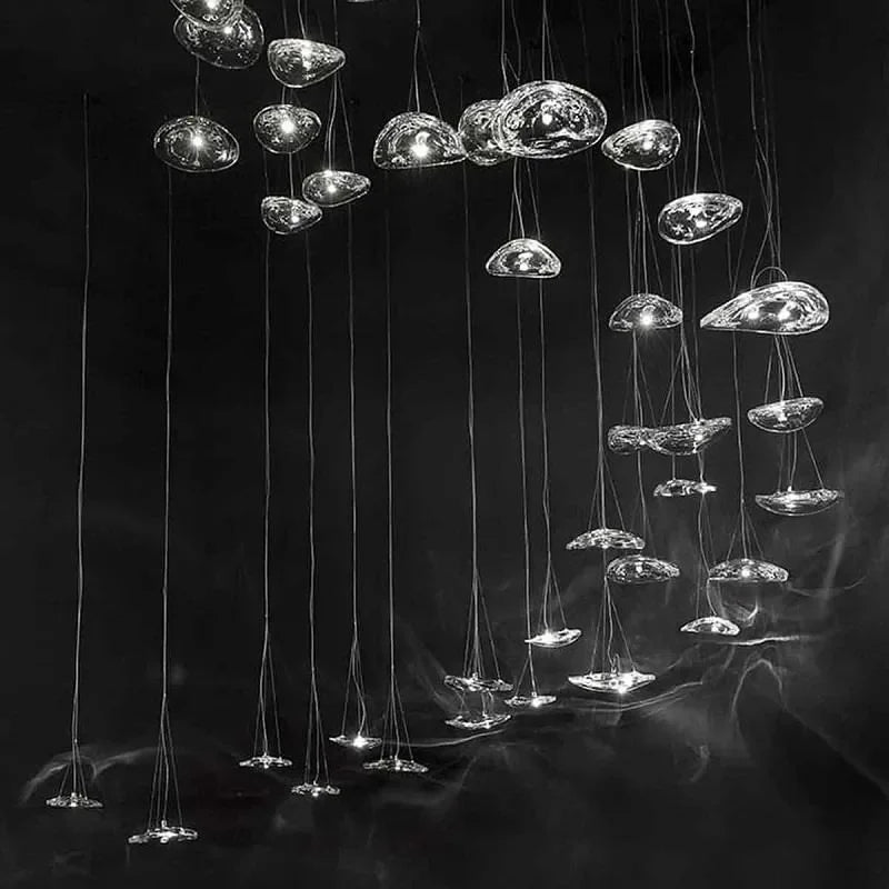 Afralia™ Modern LED Staircase Pendant Chandelier for Living Room Dining Bar Bedroom