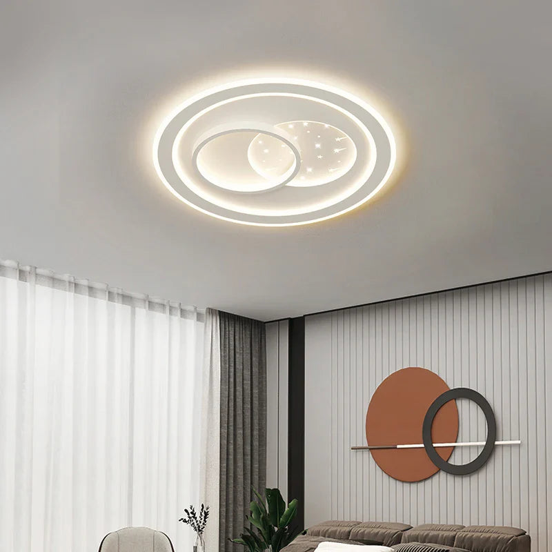 Afralia™ Modern LED Ceiling Lights for Living Room Bedroom Study - Indoor Lighting Decor