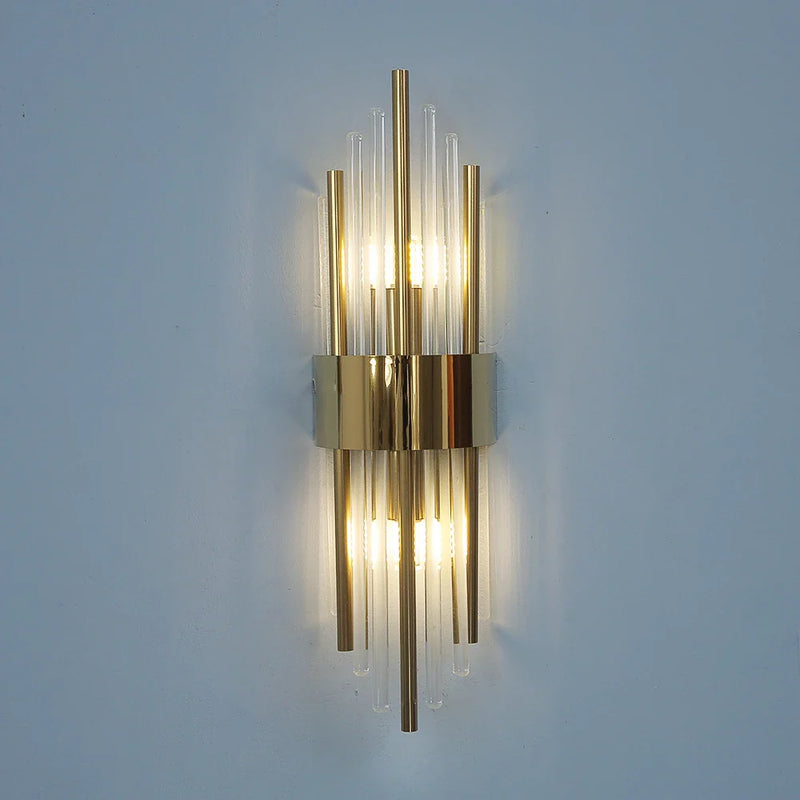 Afralia™ Crystal Wall Lamp: Elegant Decor for Living Room, Bedroom, or Bedside Fixtures