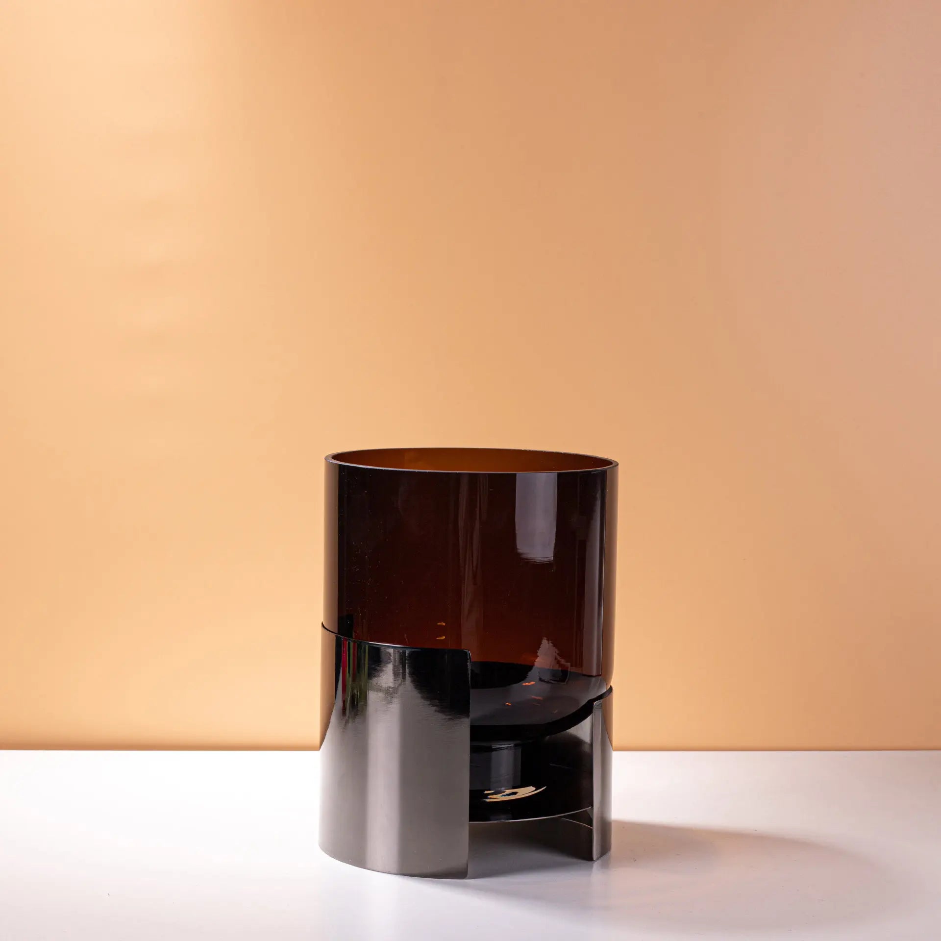 Afralia™ Amber Glass Vase: Stylish Terrarium and Room Decoration Accessory