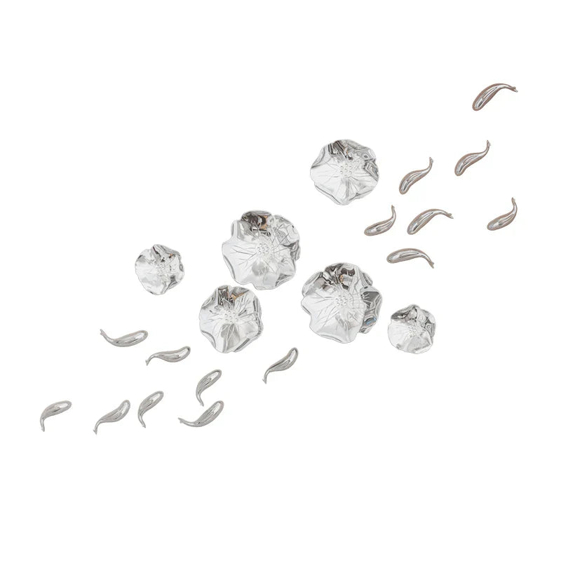 Afralia™ Carp Fish Lotus Leaf  Gold Wall Pendant - Bionics Home Decor