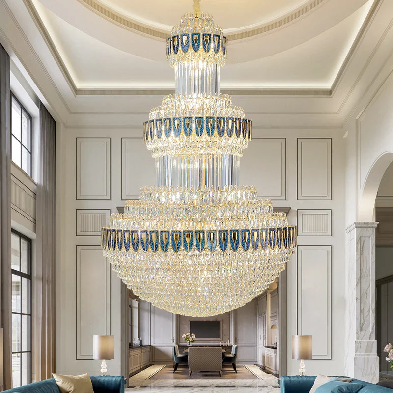Afralia™ Crystal Chandelier: Luxury Lighting for Villa, Hotel, Office & Exhibitions