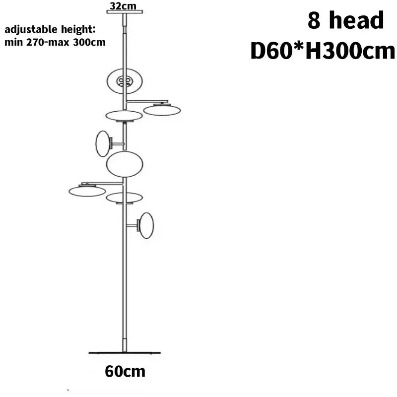 Afralia™ Mami Designer Floor Lamp for Living Room
