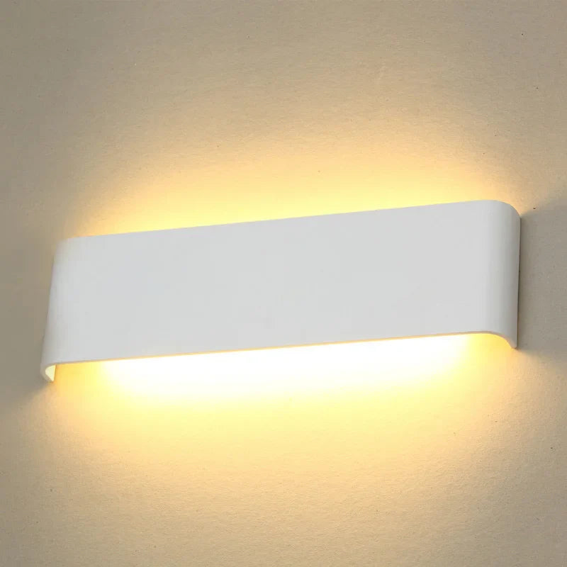 Afralia™ Modern LED Aluminum Wall Sconces for Indoor Lighting in Stair, Bedroom, Living Room