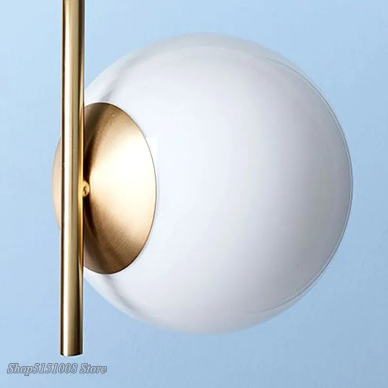 Afralia™ Glass Ball LED Pendant Light for Modern Living Spaces