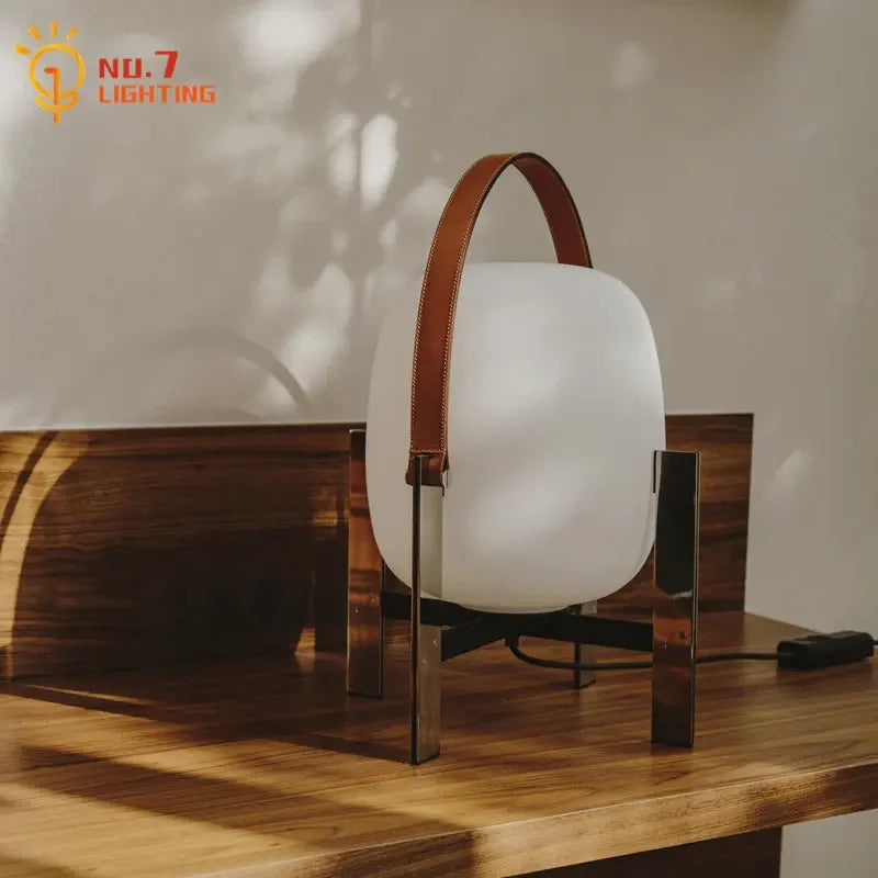 Afralia™ Designer Metal Glass Art Table Lamp LED E27 Modern Light Fixtures for Home or Office