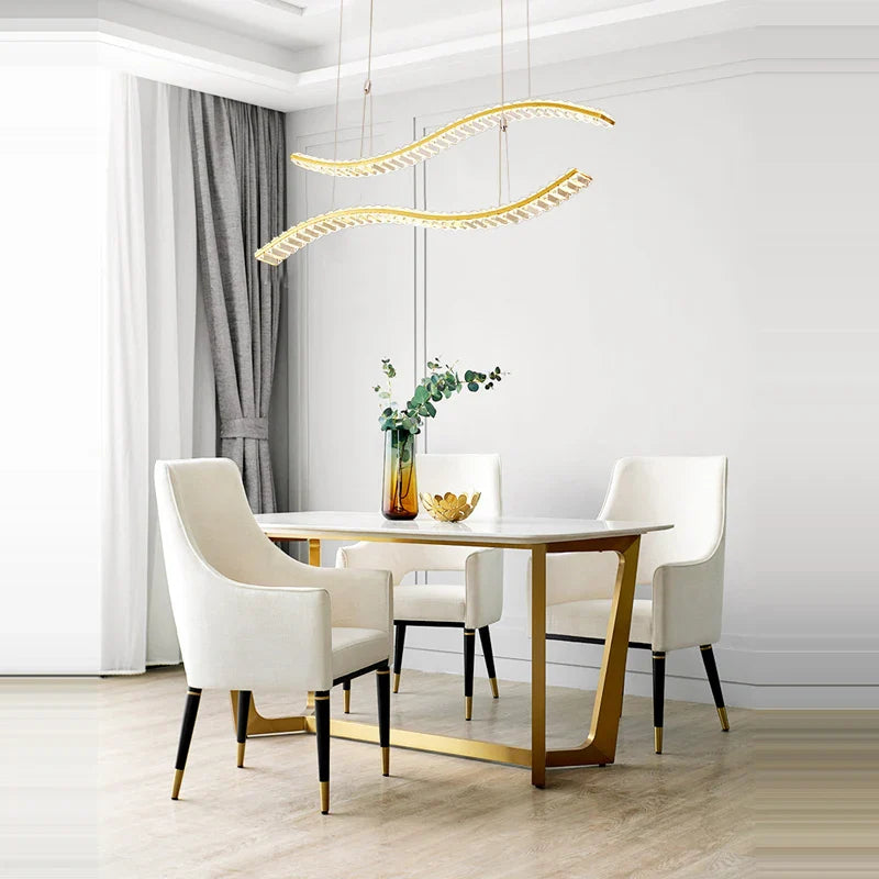 Afralia™ Modern Luxury LED Rings Chandelier: New Trend Circular Ceiling Lamp for Indoor Lighting