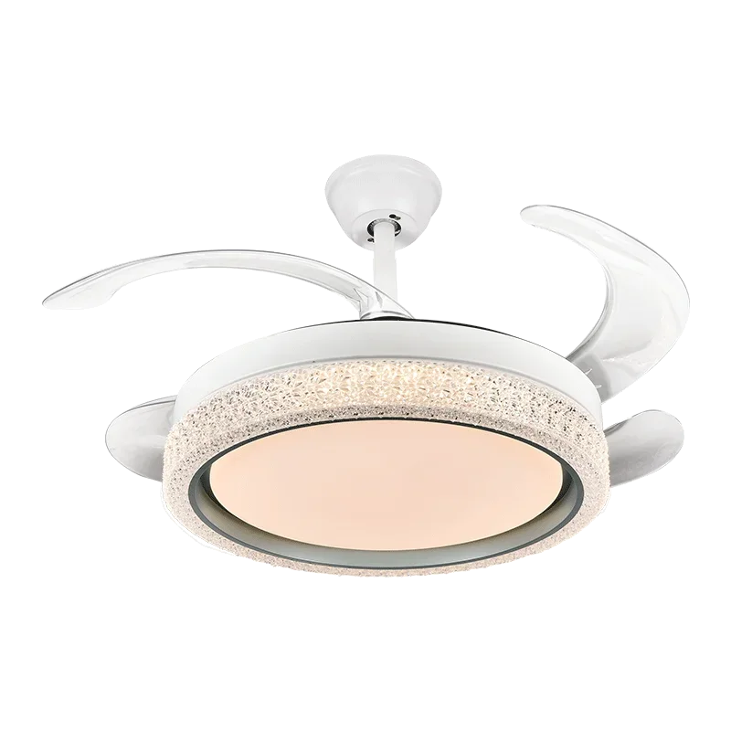 Afralia™ LED Ceiling Fan Light Remote Control, Small Decorative Fan for Home, Bedroom, Dining Room