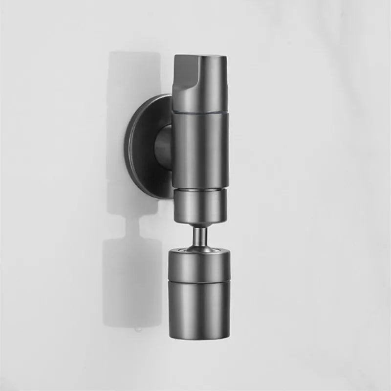 Afralia™ Square Chrome Mini Basin Tap - Wall Mounted Brass Faucet