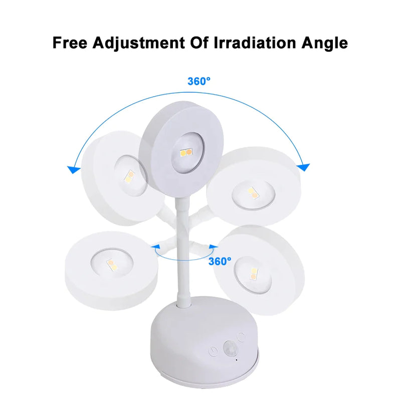 Afralia™ Motion Sensor LED Wall Light for Paintings, Pictures, Bedroom - USB Rechargeable