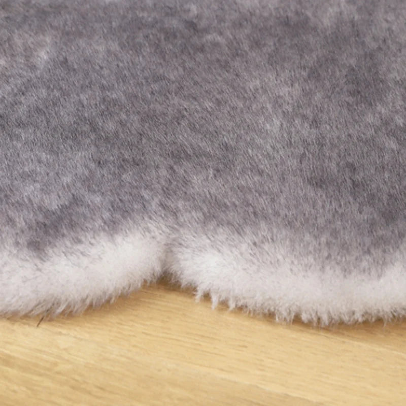 Afralia™ Soft Faux Rabbit Fur Floor Mat | Cozy Carpet for Sofa, Bedroom, Bedside