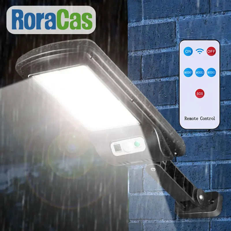 Afralia™ Solar Wall Light: Motion Sensor COB LED Waterproof Lamp for Garden Pathways