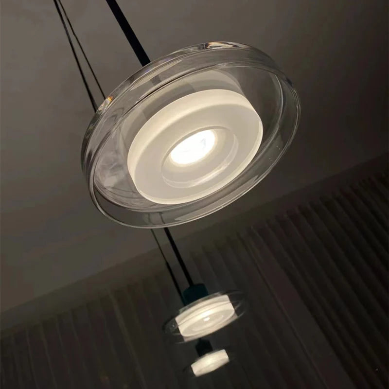 Afralia™ Simple Glass Pendant Light for Dining Room and Bedroom