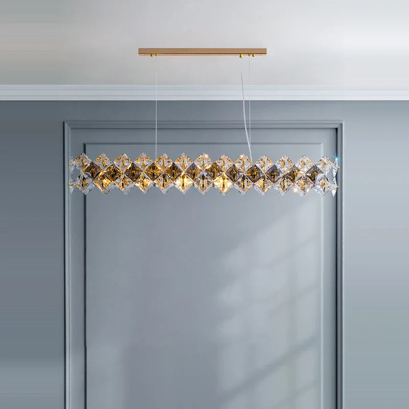 Afralia™ Luxury Crystal Chandelier Lighting for Dinning Room