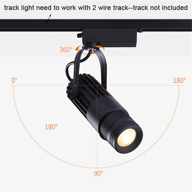 Afralia™ Wireless Dimmable Track Spotlights with 4 Aperture Dimming