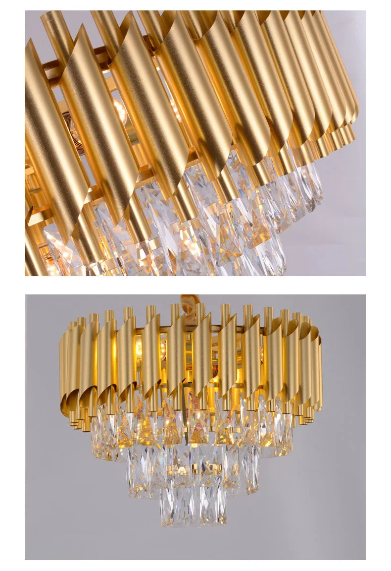 Afralia™ Crystal Pendant Chandelier: Modern Luxury for Kitchen, Living, Bedroom, Dining Room