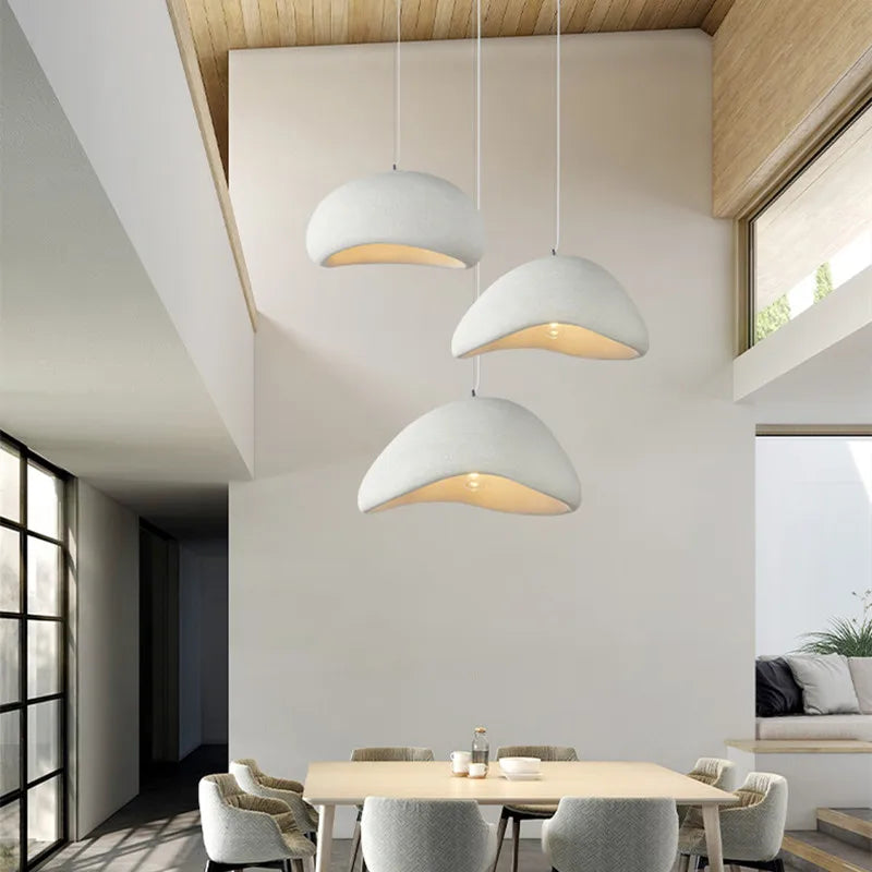 Afralia™ Wabi Sabi Modern LED Pendant Chandelier for Dining Room Decor