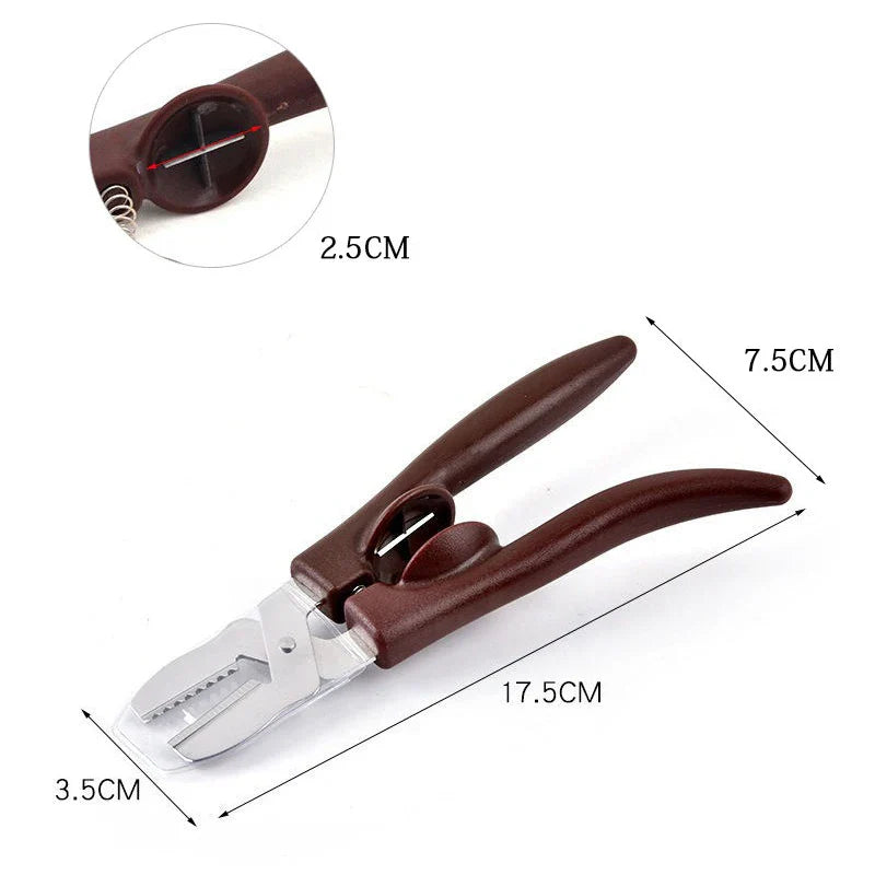 Afralia™ Chestnut Cracker Scissors Nut Opener Durable Cutter Peeler Tool Pecan