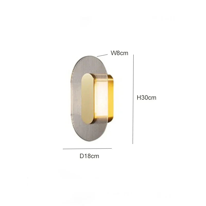 Afralia™ Luxury Glass Wall Lamp for Bedroom Living Room Atmosphere