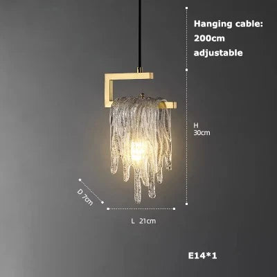 Afralia™ Crystal LED Ceiling Chandelier - Dimmable Art Deco Pendant Light