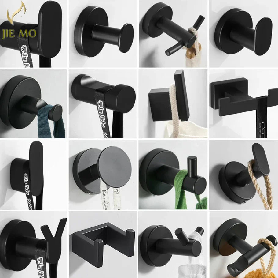 Afralia™ Stainless Steel Wall Towel Hook Bathroom Hardware Hooks