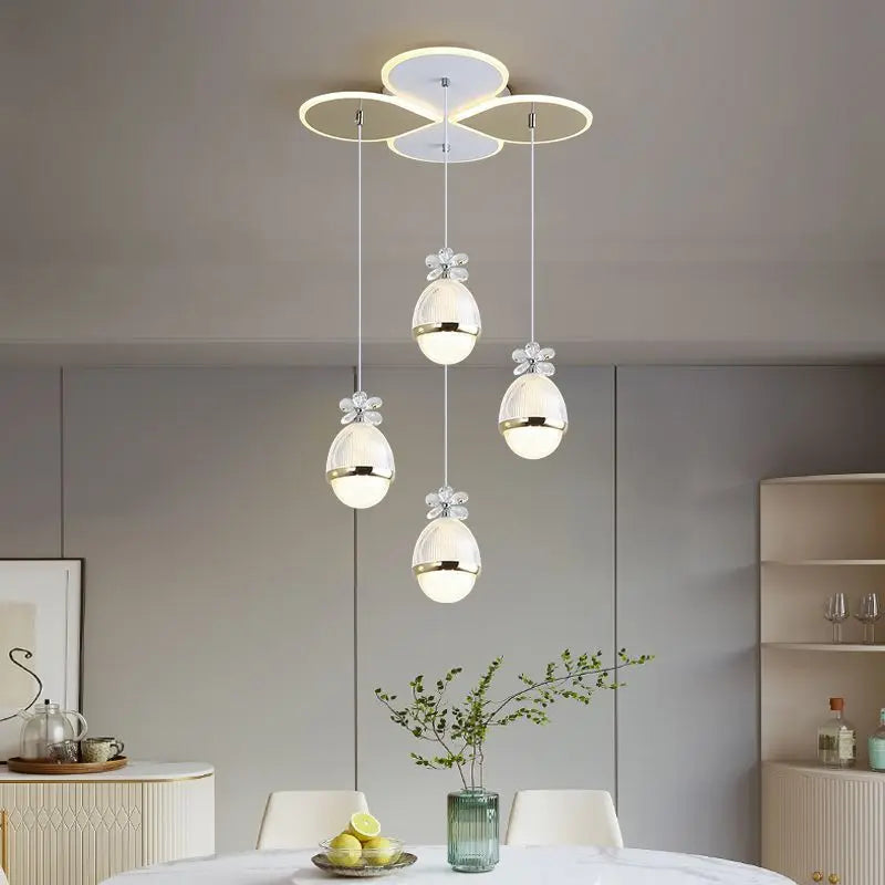 Afralia™ Crystal Pendant Light: Modern Dining Table & Bedroom Chandelier