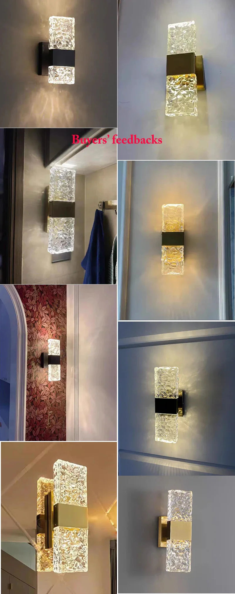 Afralia™ Crystal LED Wall Sconces | Modern Corrugated Design for Living Room, Bedroom, Aisle